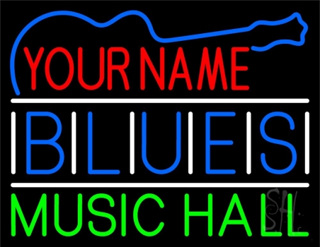 Custom Blues Green Music Hall Neon Sign