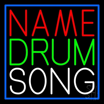 Custom Drum Song Neon Sign