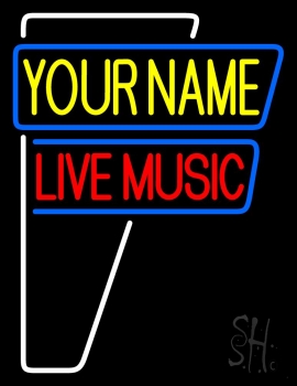 Custom Live Music Block Neon Sign