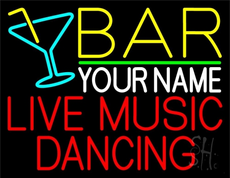 Custom Live Music Dancing Neon Sign