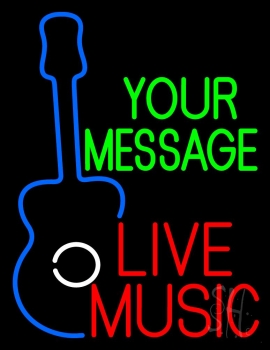 Custom Live Music Neon Sign