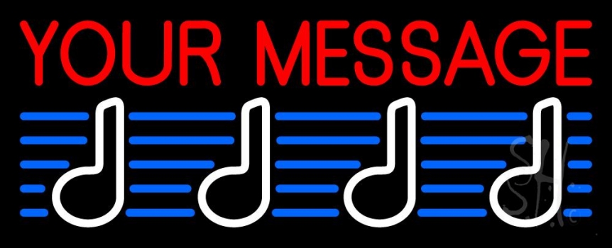 Custom Music 2 Neon Sign