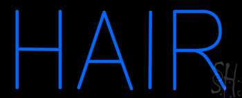 Blue Hair Block Neon Sign