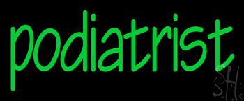 Green Podiatrist Neon Sign