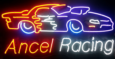 Ancel Racing Car Neon Sign