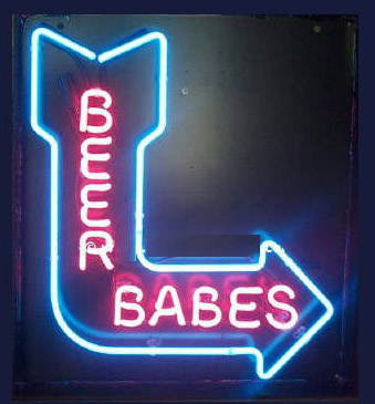 Beer Babes Logo Neon Sign