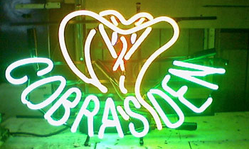 Cobra Siden Logo Neon Sign