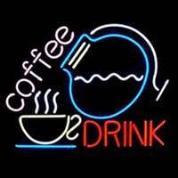 Coffee Drink Logo Neon Sign