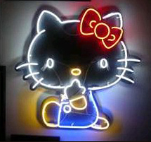 Hello Kitty Logo Neon Sign