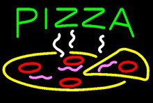 Pizza Logo Neon Sign
