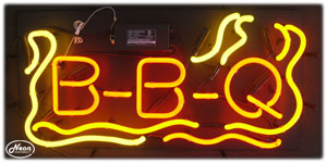 Red Bbq Neon Sign
