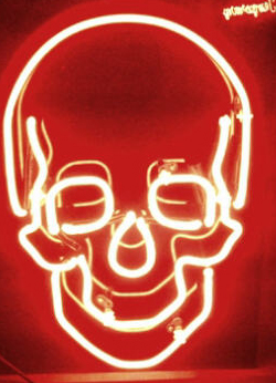 Red Skull Neon Sign