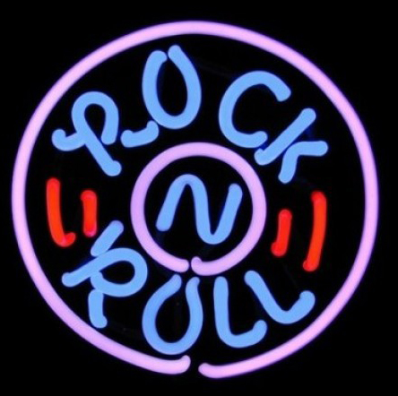Rocl N Roll Circle Neon Sign