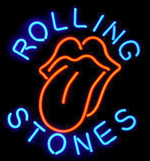 Rolling Stones Logo Neon Sign