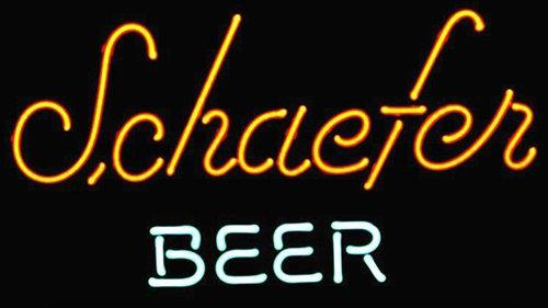 Schaefer Beer Logo Neon Sign