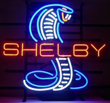 Shelby Cobra Logo Neon Sign