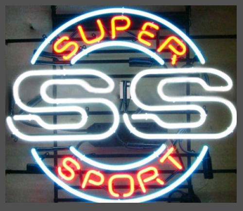 Ss Super Sport Logo Neon Sign