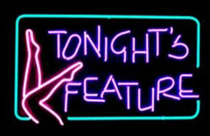 Tonights Feature Logo Neon Sign