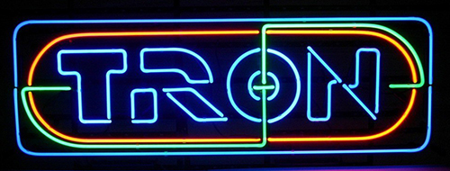 Tron Logo Neon Sign