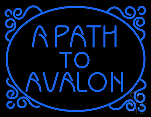 Blue A Path To Avalon Neon Sign
