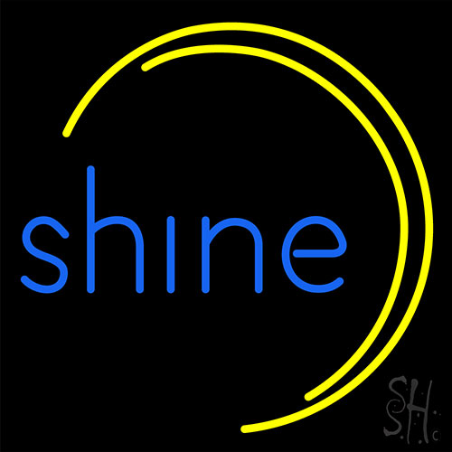 Blue Shine Neon Sign
