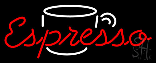 Espresso Coffee Cap Neon Sign