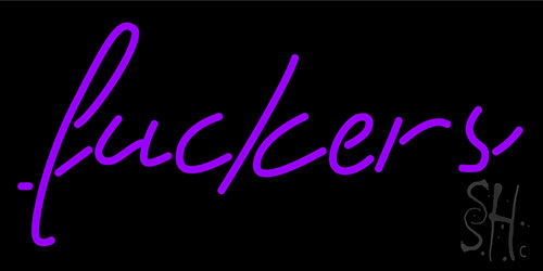 Fucker Purple Neon Sign