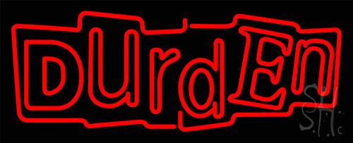 Red Durden Neon Sign