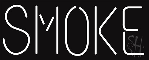 White Smoke Neon Sign