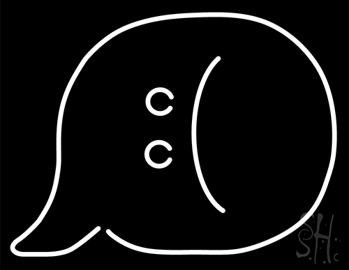 Cartoon Logo Neon Sign