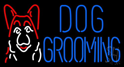Dog Grooming Neon Sign