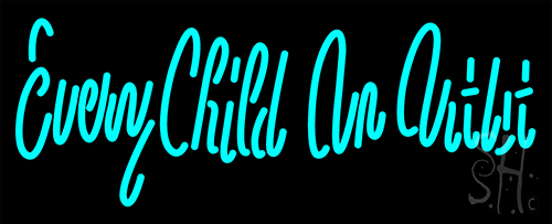 Every Child An Artist Neon Sign
