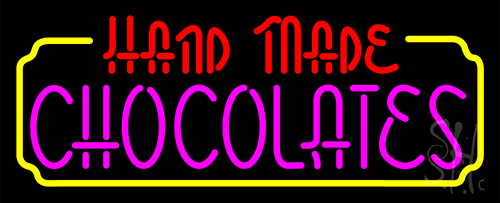 Hand Made Chocolates Neon Sign