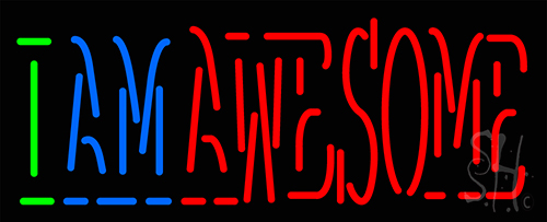 I Am Awesome Neon Sign