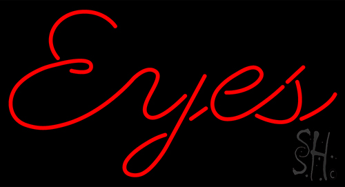 Red Eyes Neon Sign