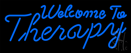 Welcome To Therapy Neon Sign