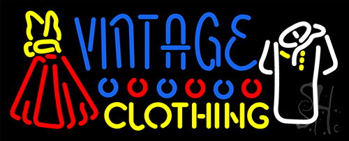 Vintage Clothing Neon Sign