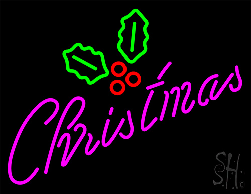 Christmas Logo Neon Sign