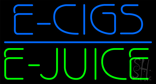 E Cigs E Juice Neon Sign