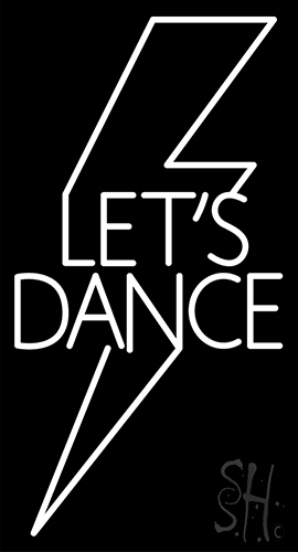 Flash Lets Dance Neon Sign