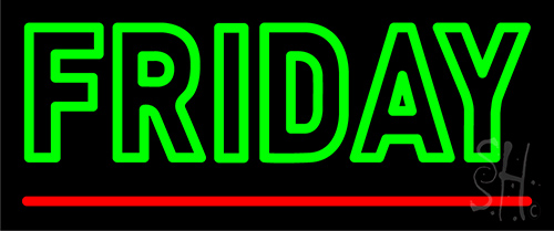 Friday Neon Sign