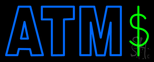 Atm Dollar Neon Sign