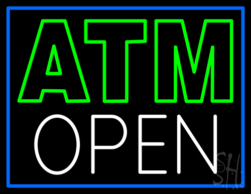 Atm Open Neon Sign