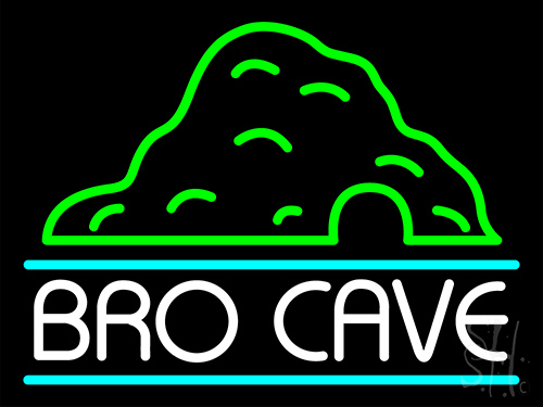 Bro Cave Neon Sign