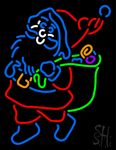 Christmas Santa Claus Neon Sign