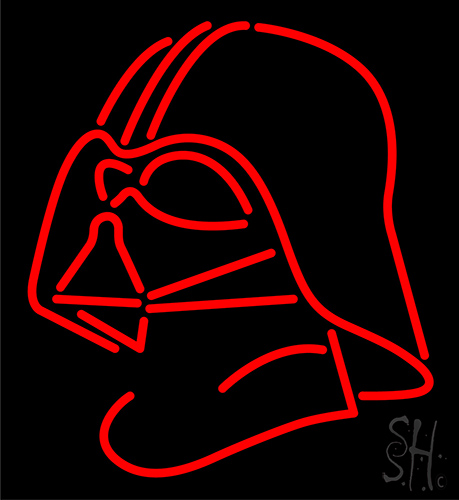Darth Vader Helmet Star Wars Neon Sign