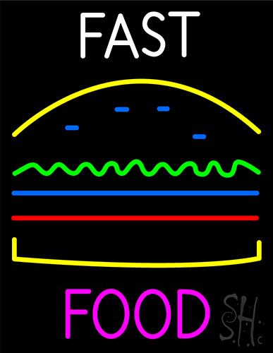 Fast Food Neon Sign