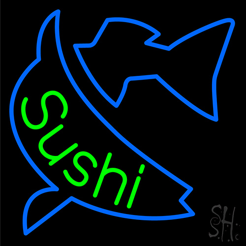 Green Sushi Neon Sign