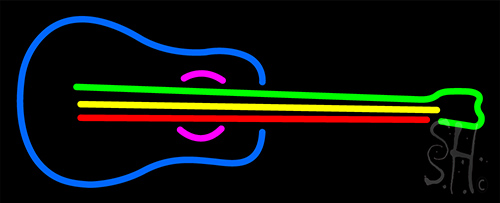 Guitar Neon Sign