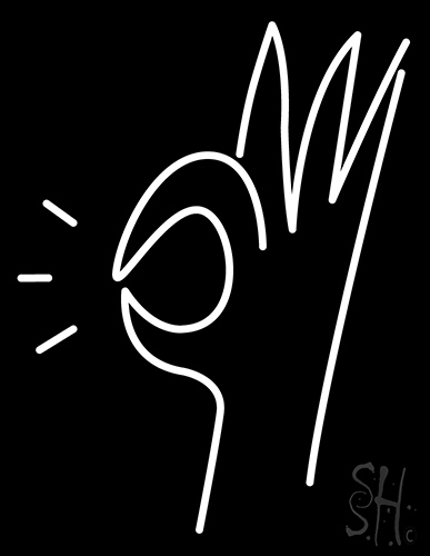 Hand Logo Neon Sign